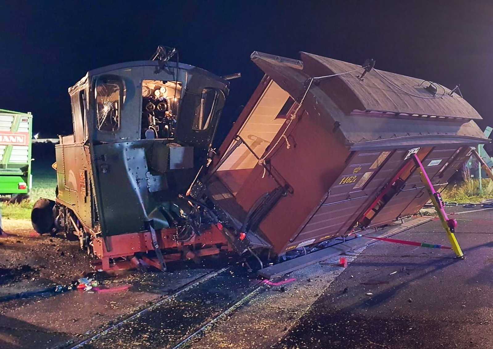 Unfall in Eberswalde: Güterzug erfasst Kleinwagen – Ermittlungen