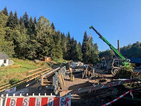 Blick auf den Stand der Arbeiten