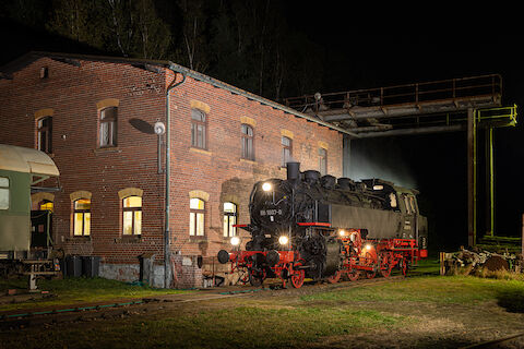 Bei einer Fotoveranstaltung zeigte sich die 86 607 am 15. Oktober im Bw Adorf mit EDV-Nr.