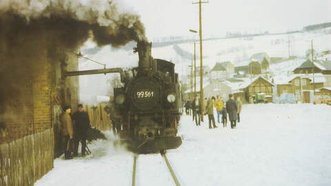 Am 13. Januar 1984 war der vorletzte Zug mit 99 1561-2 unterwegs.