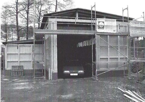 Am 6. Dezember 2003 war das neue Museumsdepot des Schmalspurbahnmuse­ums Rittersgrün im Rohbau fertiggestellt.